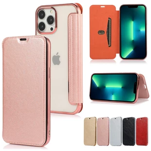 Apple, compatible folding mobile phone, iPhone 14, transparent protective case, phone case, iphone