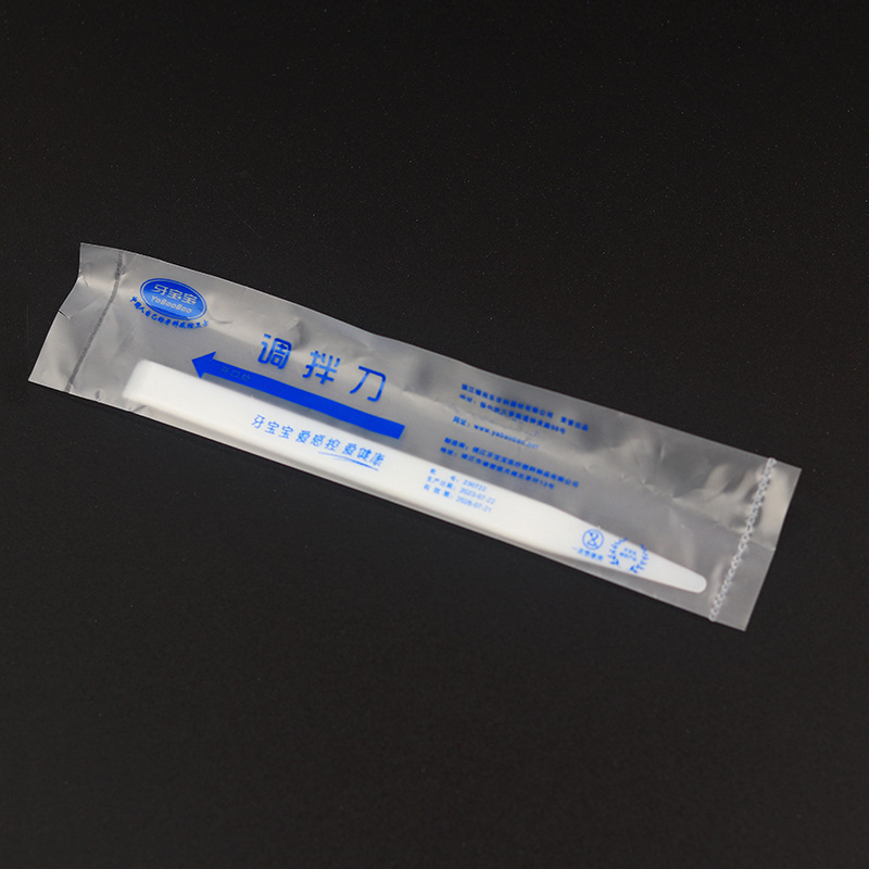 Cuchillo de mezcla de plástico dental polvo adhesivo cuchillo de sintonización de iones de vidrio oral cuchillo de sintonización de plástico desechable dental