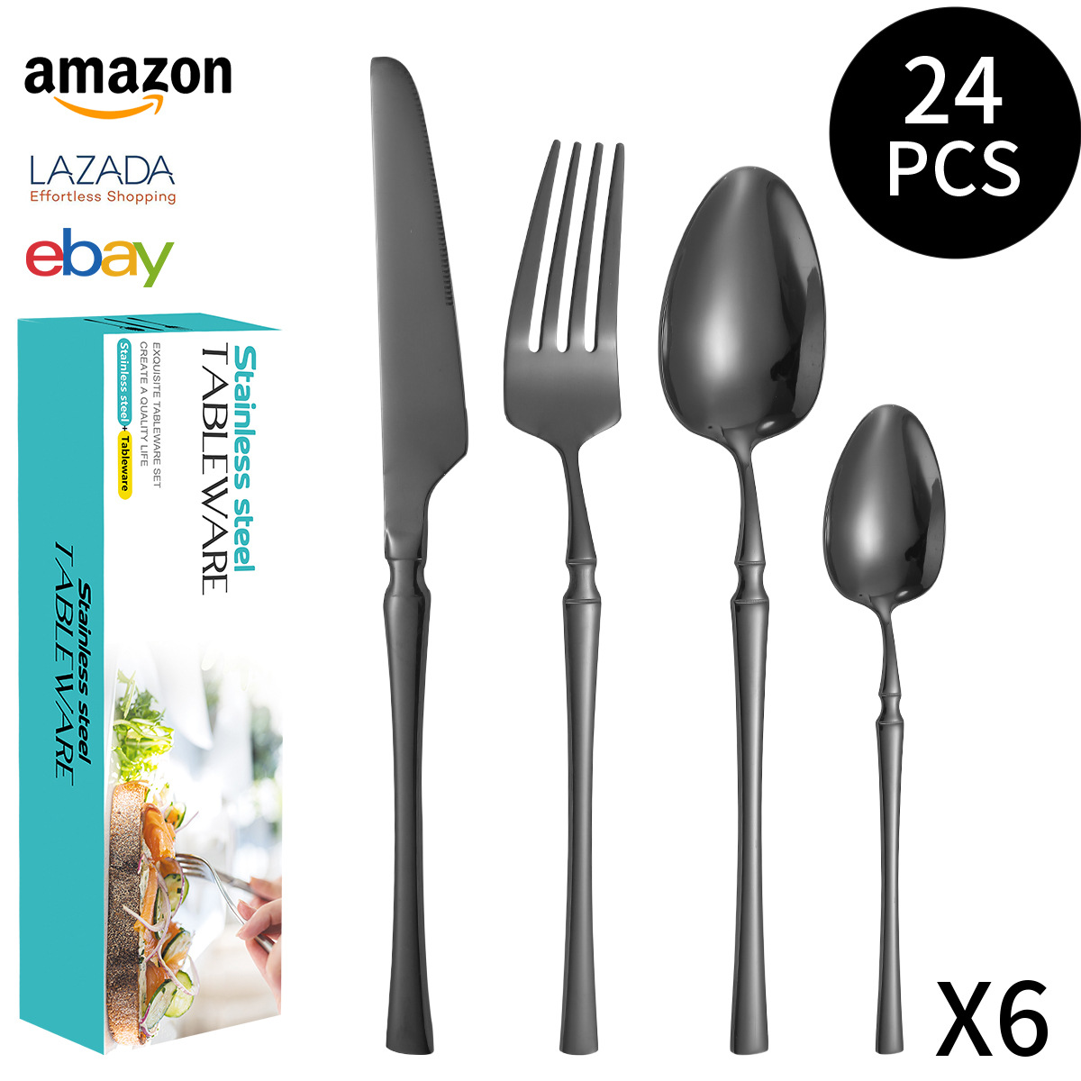 블랙 24 장 세트 (블루 박스)