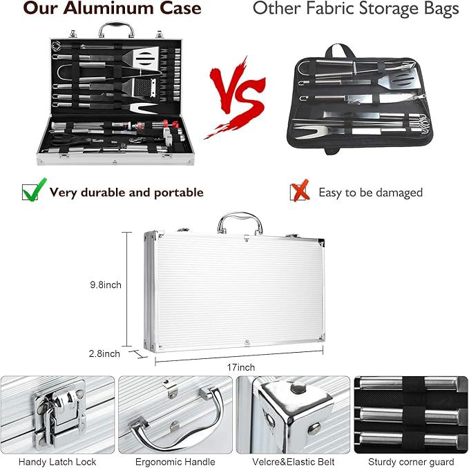 Amazon fabricante de venta caliente transfronterizo juego de utensilios para hornear herramientas de barbacoa al aire libre de acero inoxidable clip de pala combinación de cuchillo punto