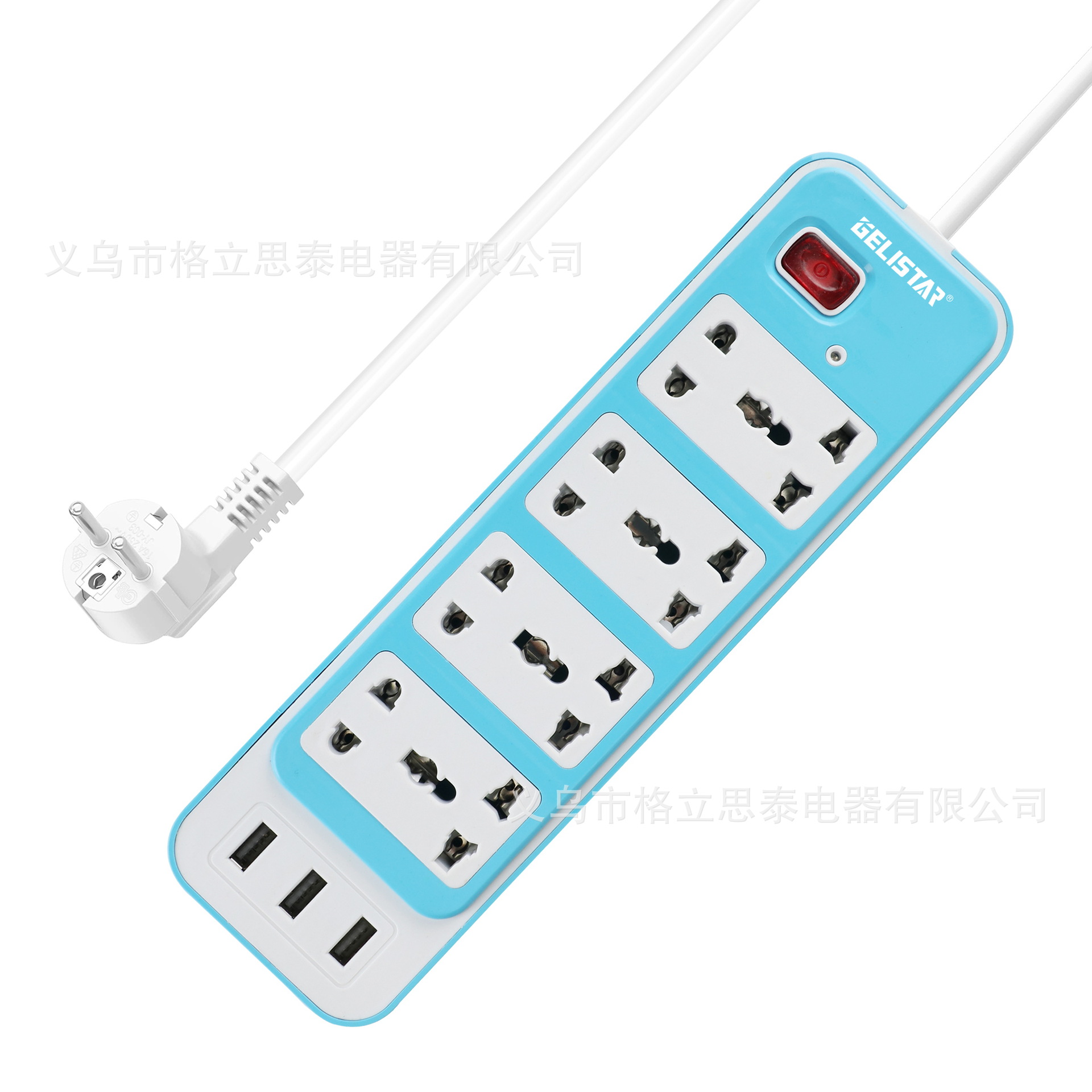 8位3USB非洲外贸插座国际通用孔电源插排多孔位插座家用插板