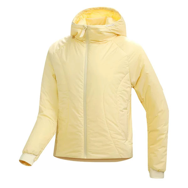 Short Style Air Fleece Cotton Jacket for Women, Outdoor Windproof, Warm and Heat-Retaining, Lightweight Like Down, Hooded Cotton Coat, Air Fleece Jacket