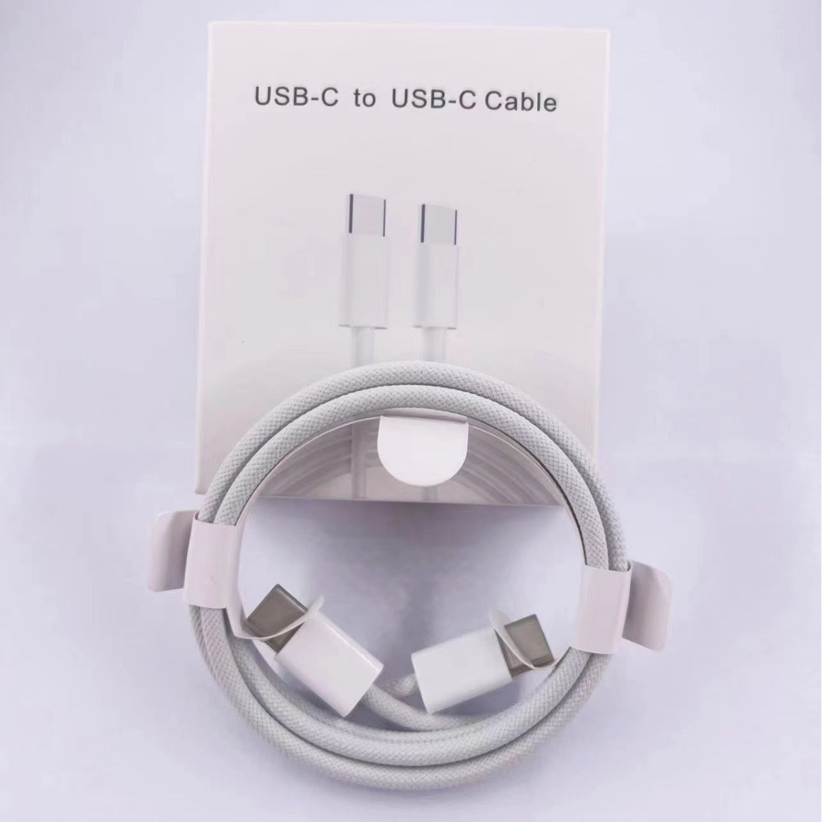 El typec de doble cabeza 60W trenzó el cable de datos para el cable de carga rápido del teléfono móvil de la carga iPhone15ProMax de Apple 15