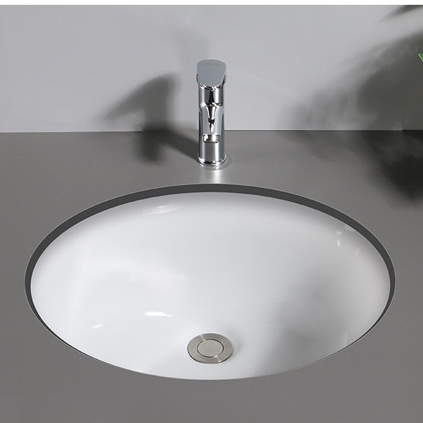 16/18/20-pulgadas contador cuenca oval cuadrado de cerámica de lavado de manos cuenca de ingeniería baño incrustado Cuenca
