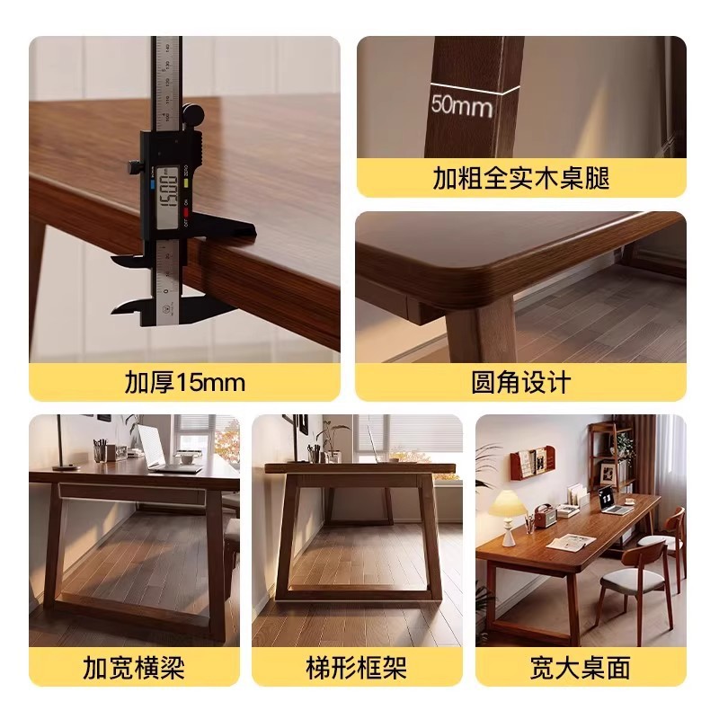 Escritorio para computadora, dormitorio, escritorio para el hogar, banco de trabajo, patas de madera maciza, escritorio hecho a mano para adultos, escritorio hecho a mano, banco de trabajo largo