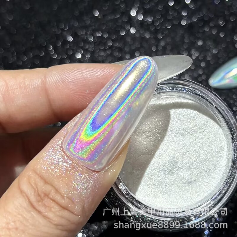 Snowy•Holographic Iridescent Laser Coating Powder New Transparent Multicolor Laser Glitter Powder for Nail Art DIY Snowy•Holographic Iridescent Laser Coating Powder New Transparent Multicolor Laser Glitter Powder for Nail Art DIY