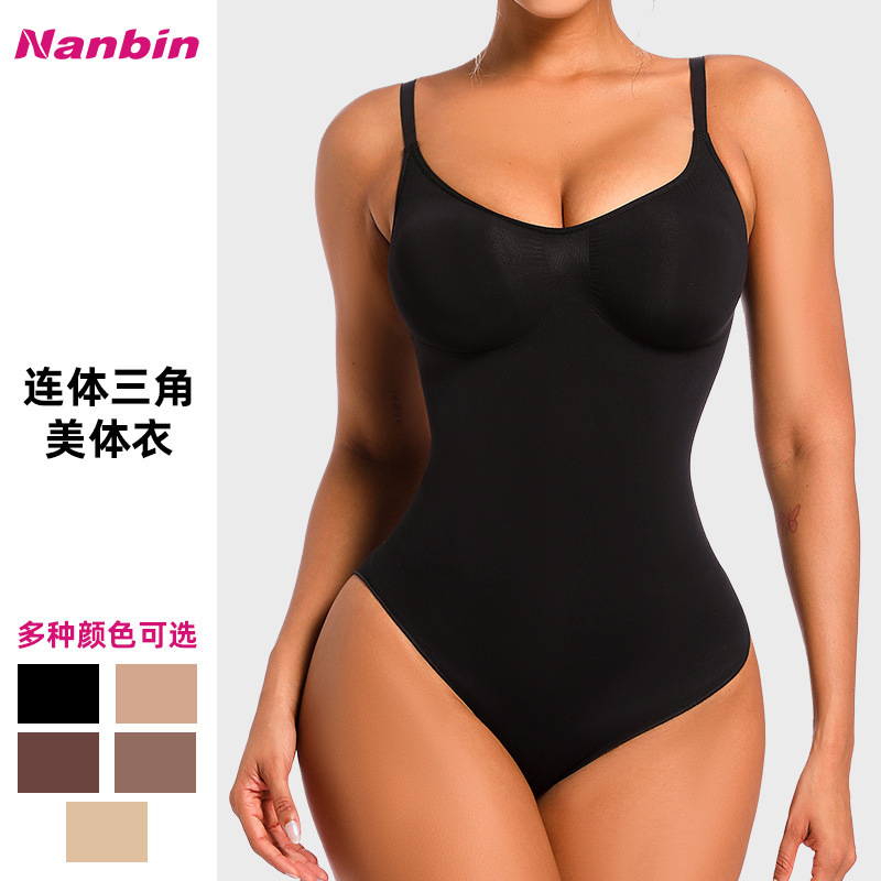 Shaping and Gathering One-Piece Shapewear for Women, Seamless Tummy Control, Sk Same Style, European and American Plus-Size Women's Shapewear, Full Body Compression