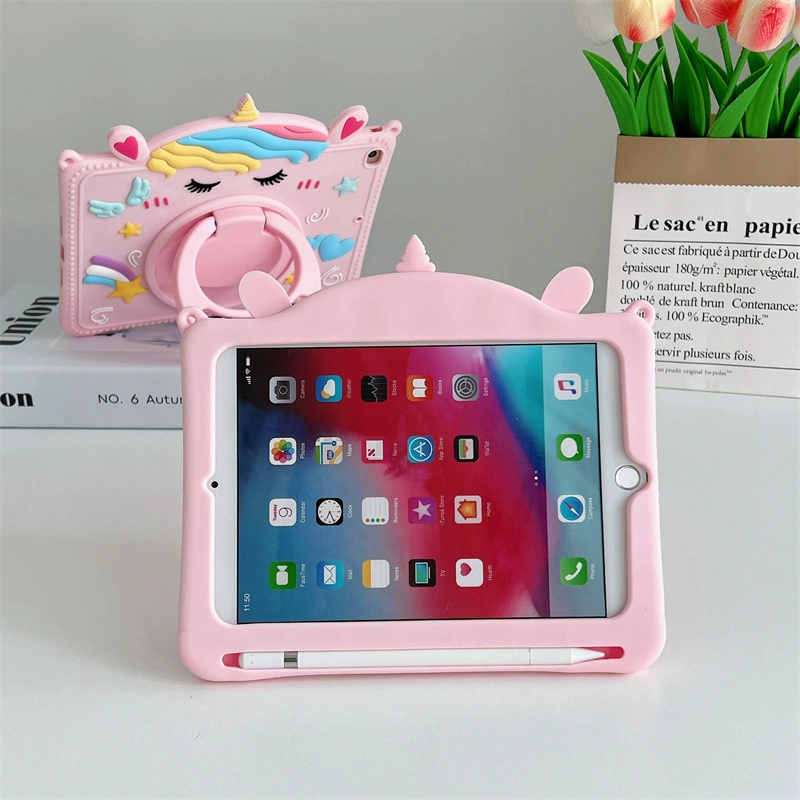 Чехол из мягкого силикона для iPad Pro 11 2022, цветной, с рисунком единорога, защитный чехол с ремешком для iPad 10-го поколения