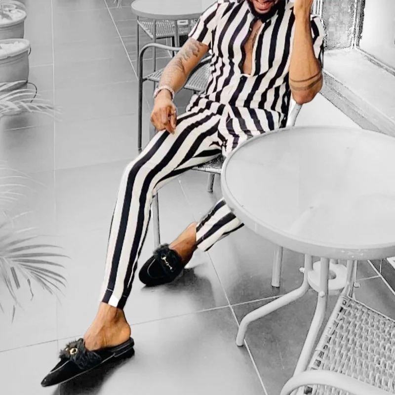 Temperamento de moda, estilo de personalidad, camisa de manga corta impresa en 3D, pantalones, MB1-MR10 de dos piezas de estilo popular para hombres