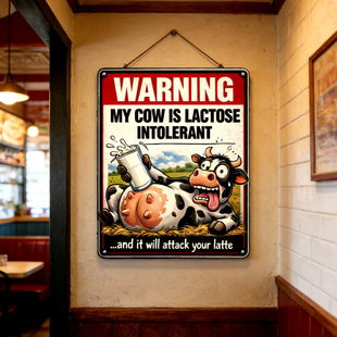 Vintage Highland Cow Tin Sign�羳Ȥζ�ߵ�ţ�ܽ^�Ըɲ��Fˇ��