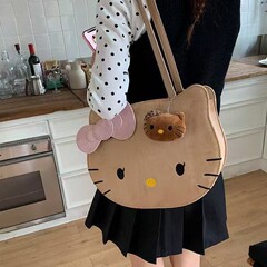 高颜值少女卡通HelloKitty双肩包包女2025新款洋气可爱单肩斜挎包