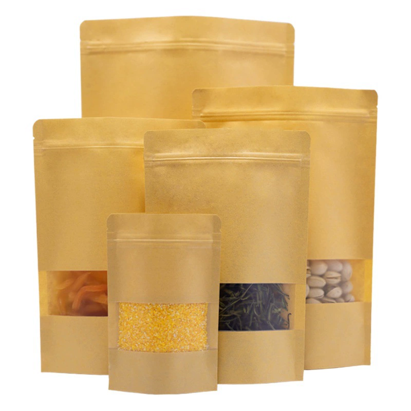 Крафт-бумага самозапечатанная сумка производитель утолщает окно