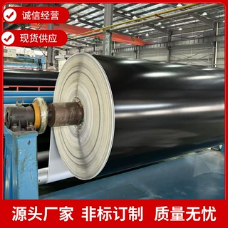 订制黑色哑光PU传送带运输带 PVC防静电物流快递分拣流水线输送带