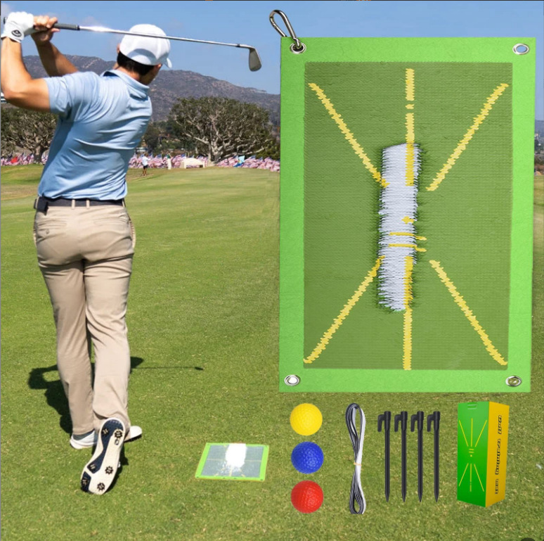 Golf Training Mat新款高尔夫球垫练习垫室内外击球垫训练辅助设
