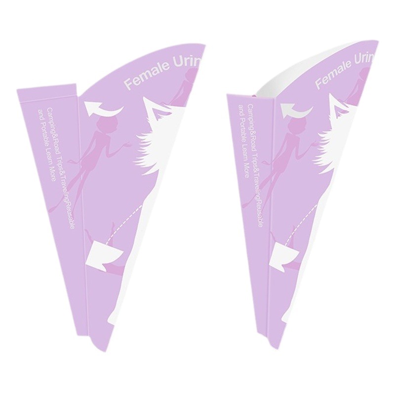 Women's standing urinal pregnant women's toilet artifact disposable standing urine squat-free post-operation paper folding urine
