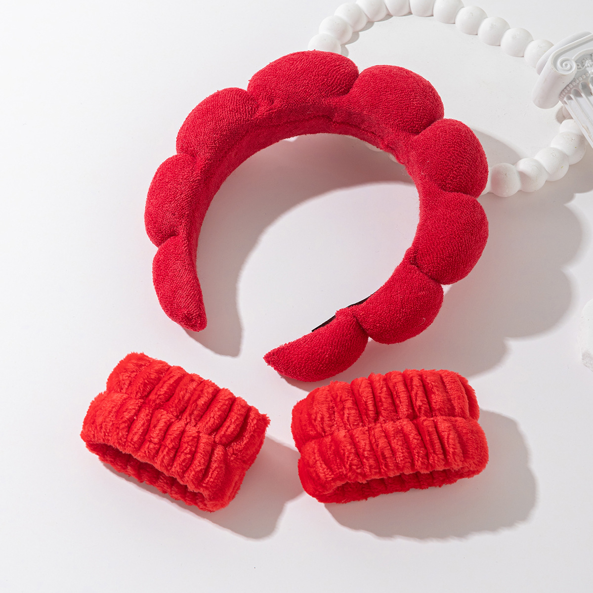 Nube transfronteriza cabello abrazadera de agarre conjunto de huevos multicolores flores de agarre abrazadera de gran tamaño correa de muñeca impermeable al por mayor