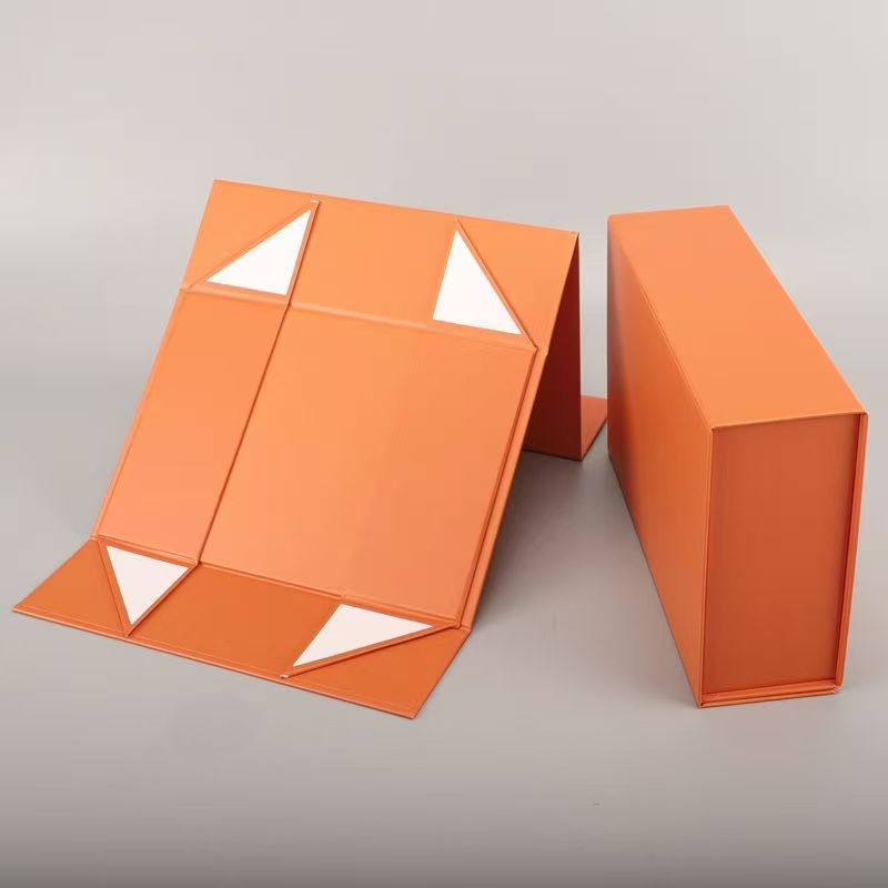 Caja plegable de una pieza Caja de embalaje de absorción de flip de comercio exterior Caja de regalo de alta calidad Caja de regalo de cosméticos Caja de mano