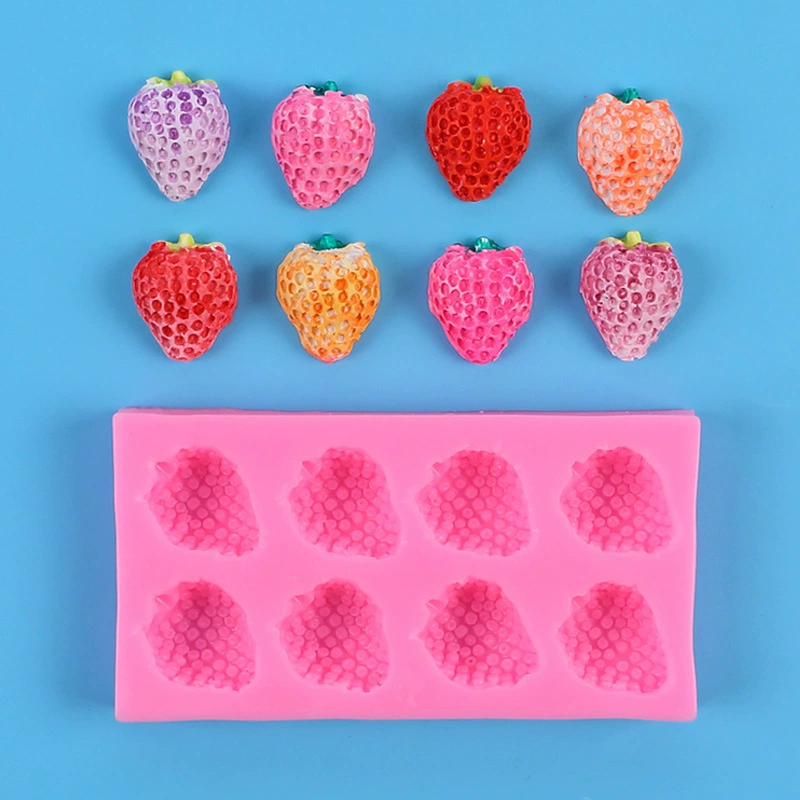 Fruit silicone mold, acrylic fondant, decorations