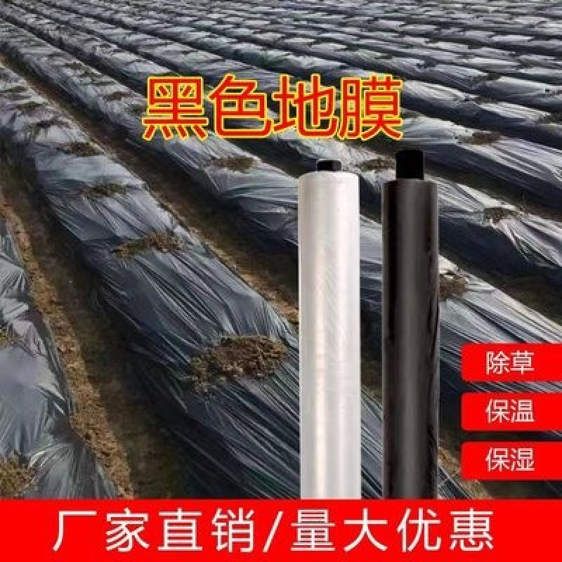银黑双色地膜农用种植银灰色反光地膜塑料薄膜除草胶纸大棚膜老化