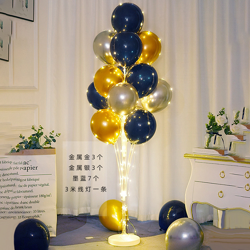 Columna de globo rojo flotante para decoración de bodas, cumpleaños y aperturas
