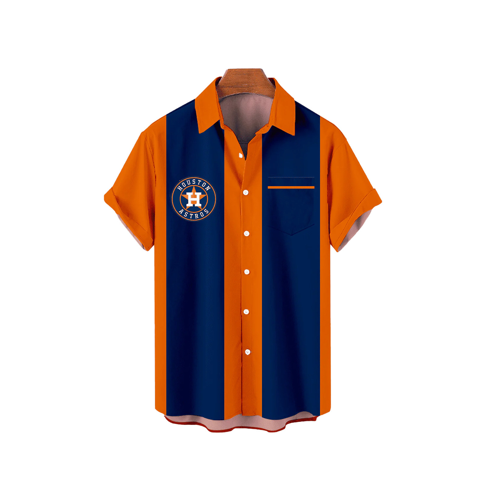 2024 hombres transfronterizos nuevo estilo de manga corta más tamaño color de empalme camisa de bolsillo con estampado 3D moda casual top