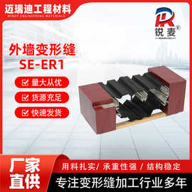 SE-ER2铝合金盖板变形缝 厂房商场弹性橡胶条外墙SE-ER1变形缝