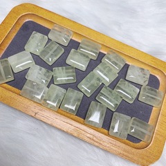 天然黄氺方牌散珠隔珠diy水晶饰品多宝五行手串配饰