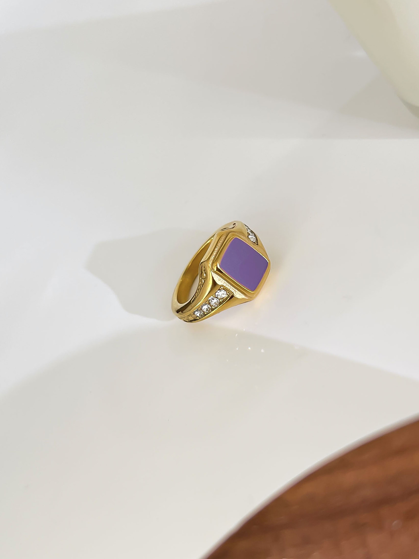 Casual, Elegant, Lady Style 316L Stainless Steel Geometric Waterproof Non Tarnish Surgical Steel Casual Elegant Lady Rings For Women's