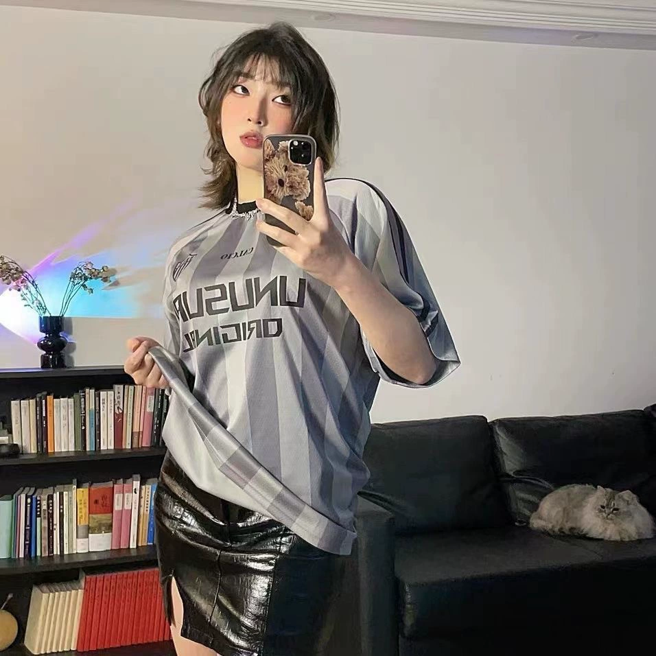 [SHOPEE взрывной] TH трансграничная мужская мужская футболка с короткими рукавами в полоску