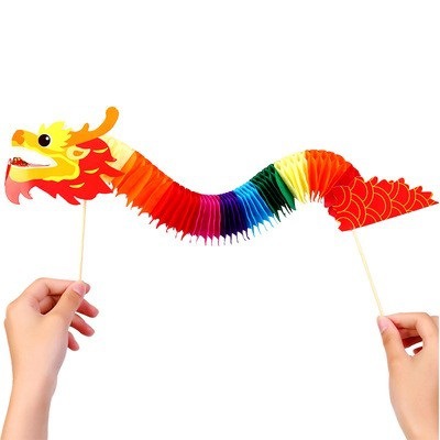 Transparent ordinary small colorful dragon [material pack]