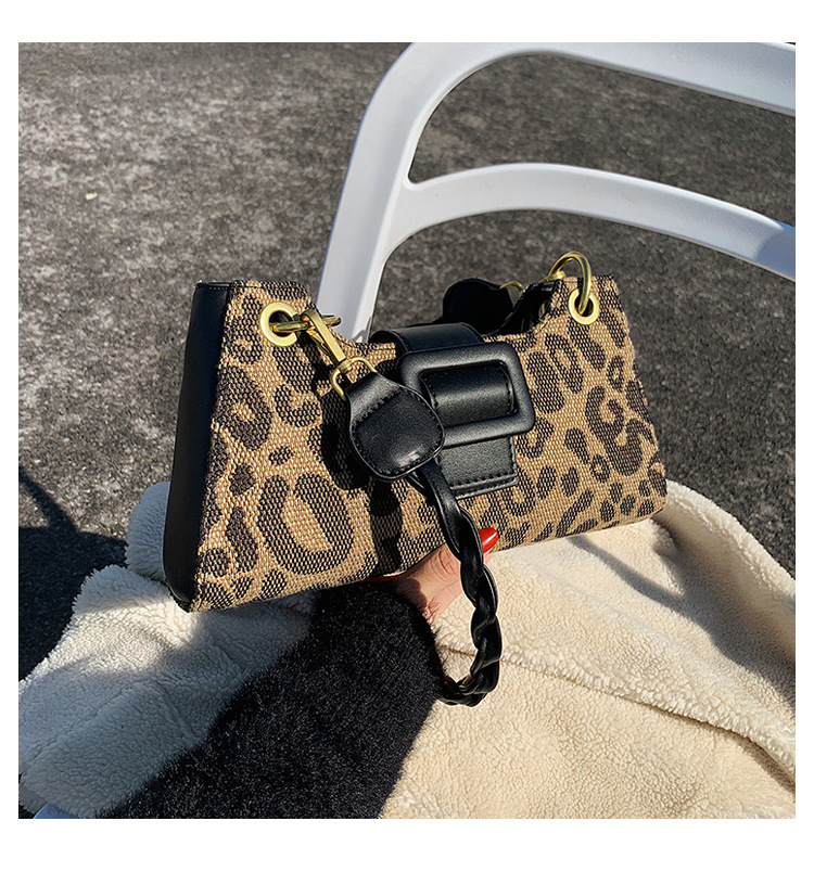 Westliche Tasche Frauen 2021 Herbst und Winter neue trend ige Mode Leoparden muster OneShoulder Achsel tasche AllMatch Messenger Bag Bagpicture5