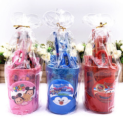 3317 Six Day Student Gifts Children's Cartoon Pen Holder Stationery Set Gift Box Back-to-School Bucket Kindergarten Hot Sale
