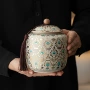 防潮陶瓷高档存储红绿茶