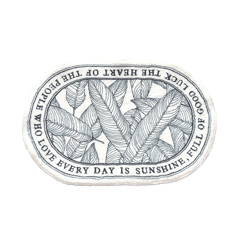 Baño lavable a máquina pareja absorbente alfombra de un solo piso Puerta de baño PET alfombra de piso suave antideslizante sin pelusa