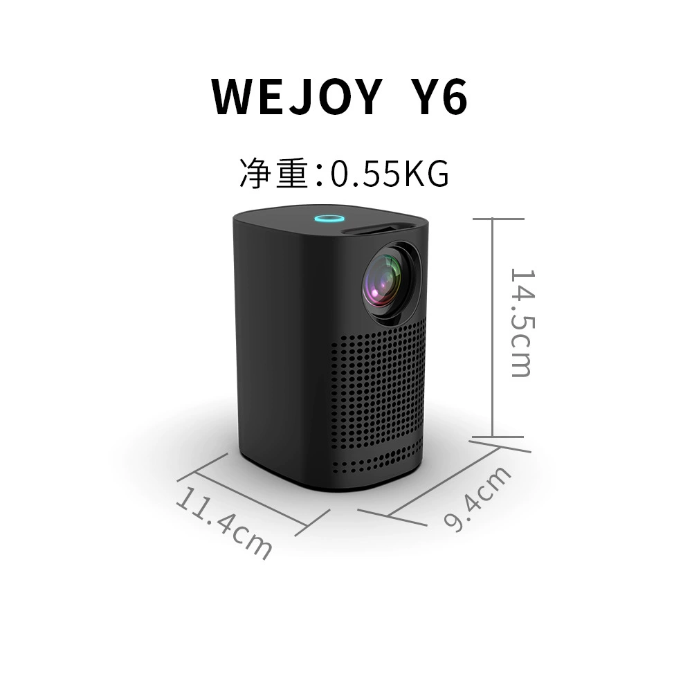 Портативный микро-мини проектор Weijie, LED-подсветка, мобильный проекционный экран, поддержка 1080P HD