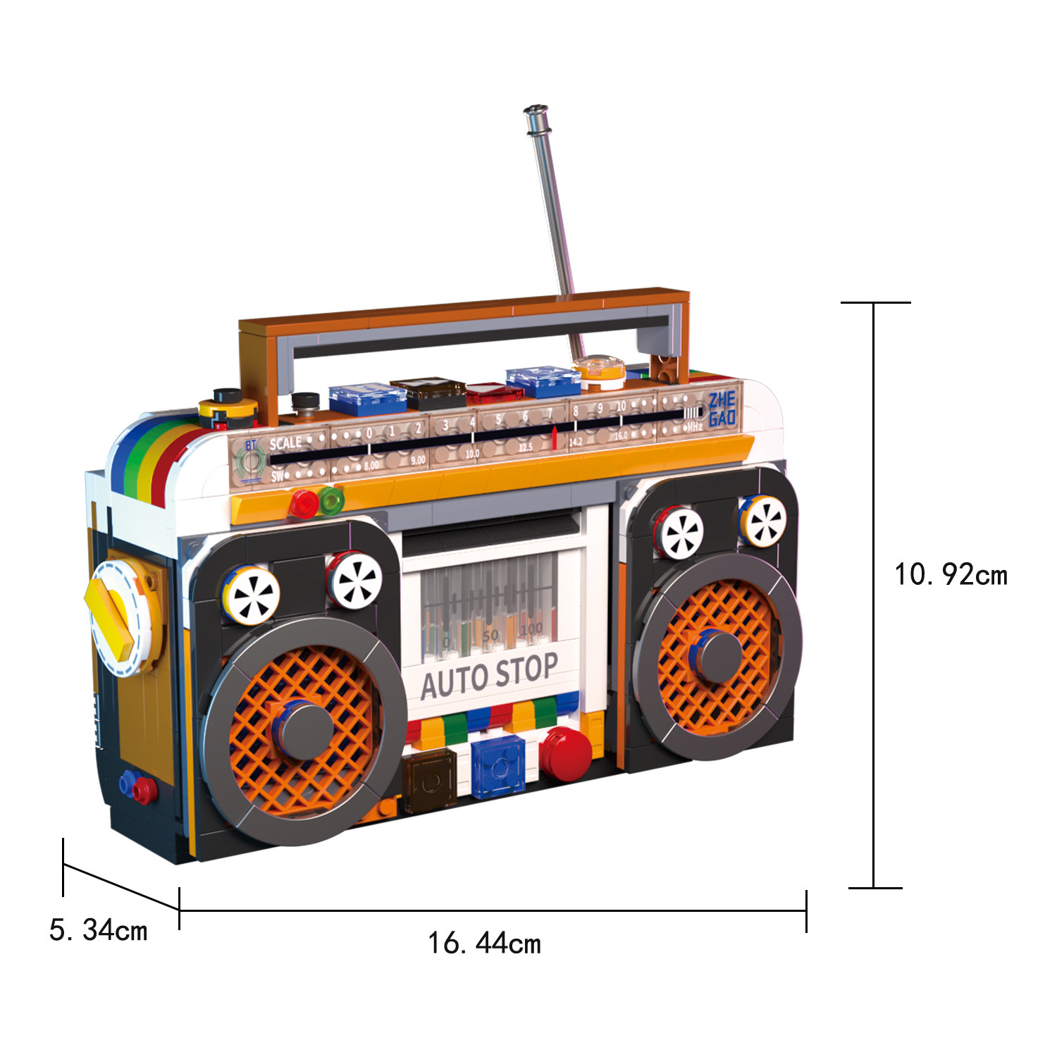 Retro electrodomésticos refrigerador Radio Cámara compatible con Lego adornos creativos bloques de construcción juguetes para niños al por mayor