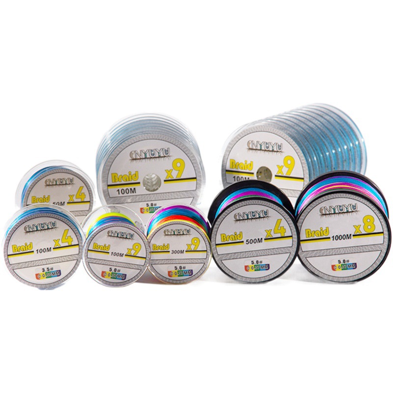 Strong horse fishing line 4 Series 8 Series 9 series PE line colorful 10 m one color cross-border goods 20 old factory direct supply