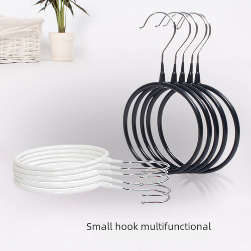 Scarf hanger silk scarf hook ring ring hanger plastic collar tie holder belt hook multi-functional hanger storage rack