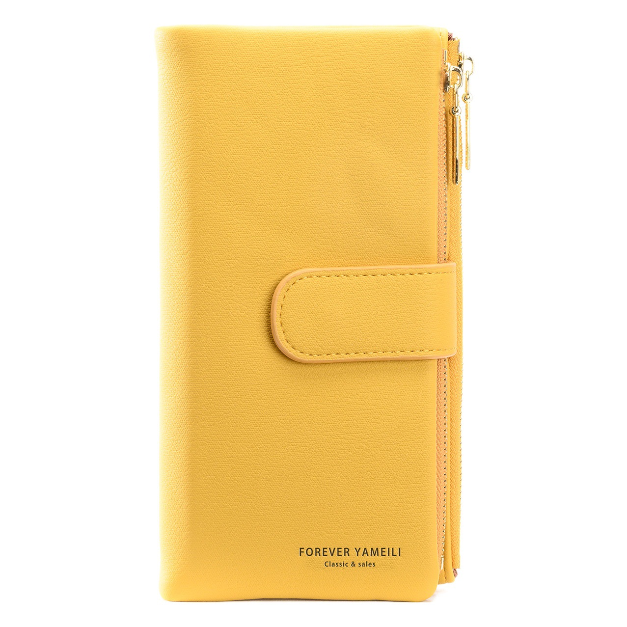 2024 Nueva billetera multi-tarjeta con cremallera pu bolso del teléfono móvil Embrague de la cartera de estilo coreano de las mujeres al por mayor