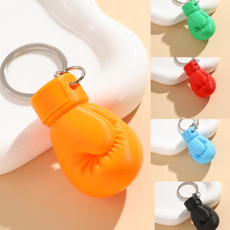 3D Printed Boxing Glove Keychain Boxing Glove Car Key Pendant Promotional Gift Can Print Logo