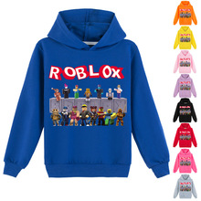 外贸童装爆款特价 ROBLOX 男童女童卡通动漫图案帽衫 卫衣Y008