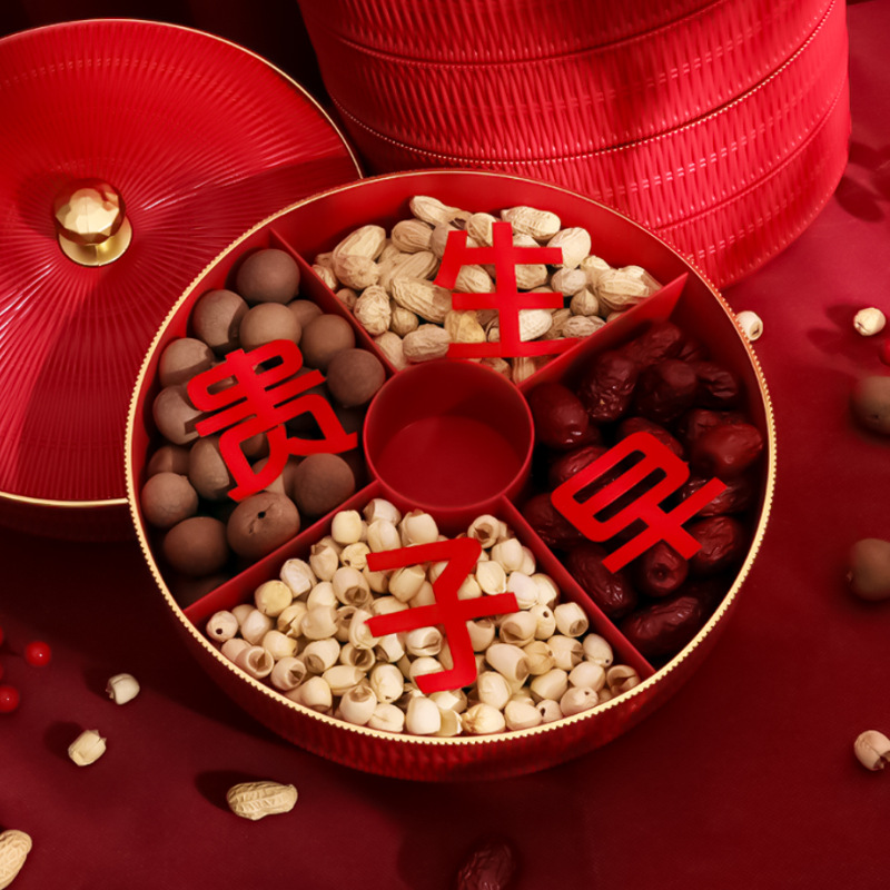 Casamiento multi-capa, caja de dulces de bodas, decoraciones de bodas, platos de bodas, decoraciones de bodas