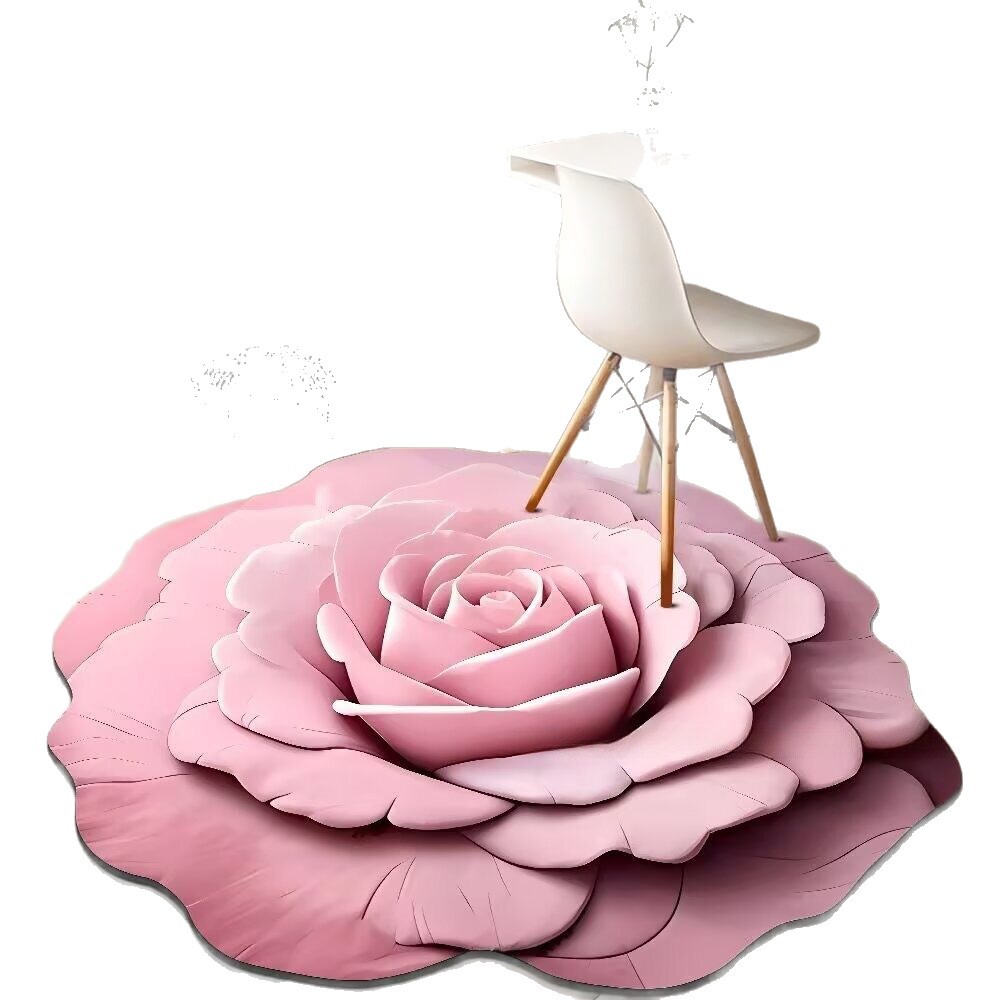 Luz de lujo 3D visualización floral alga barro alga alfombra decoración alfombra de secado rápido absorción de agua dormitorio alfombra de cama antideslizante