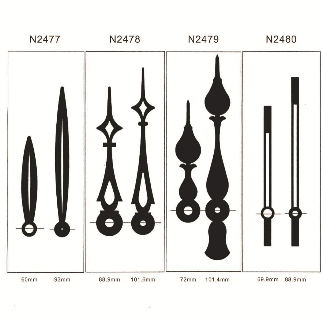 Hongkang кварцевые часы указатель часов Чистые медные часы