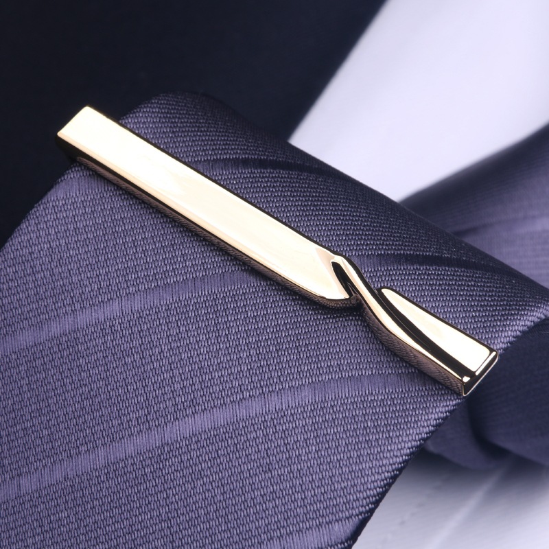 Men's Clip Simple Tie Pin Business Wedding_voghion.com