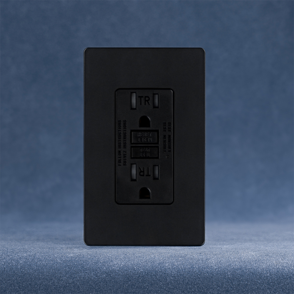 USGFCI US panel sin tornillo UL puerta de protección de toma 15A / 20A 125V toma de pared TR y WR