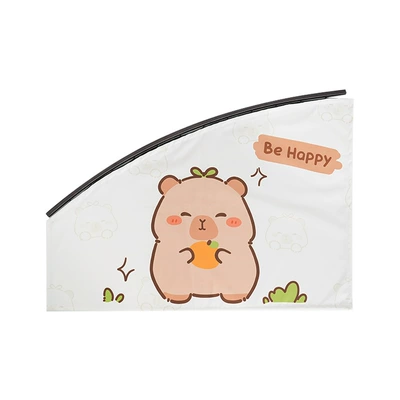 Capybara Car Track Curtains for All Seasons, Sun Protection Car Sunshades, Side Curtains, Capibara Car Sunshades (Car curtains) - long-grass-dolphin-sunshade-curtain-co-driver