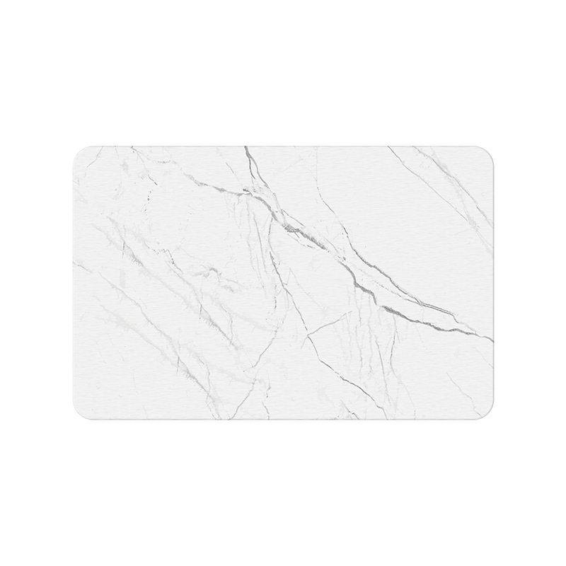 Alfombrilla de Ducha de Diatomea - Diseño de Mármol, Dura, Antideslizante y Absorbente