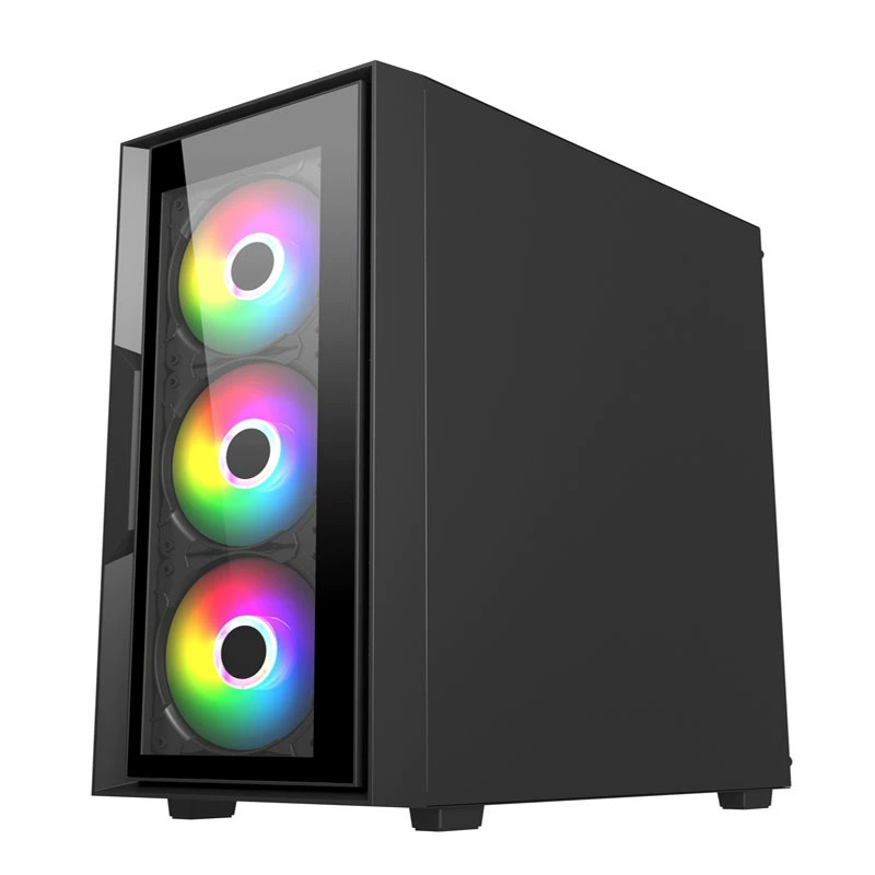 Прохладный игровой корпус ATX Gaming Настольный хост шасси поддержка RGB вентилятор с водяным охлаждением Micro Gaming