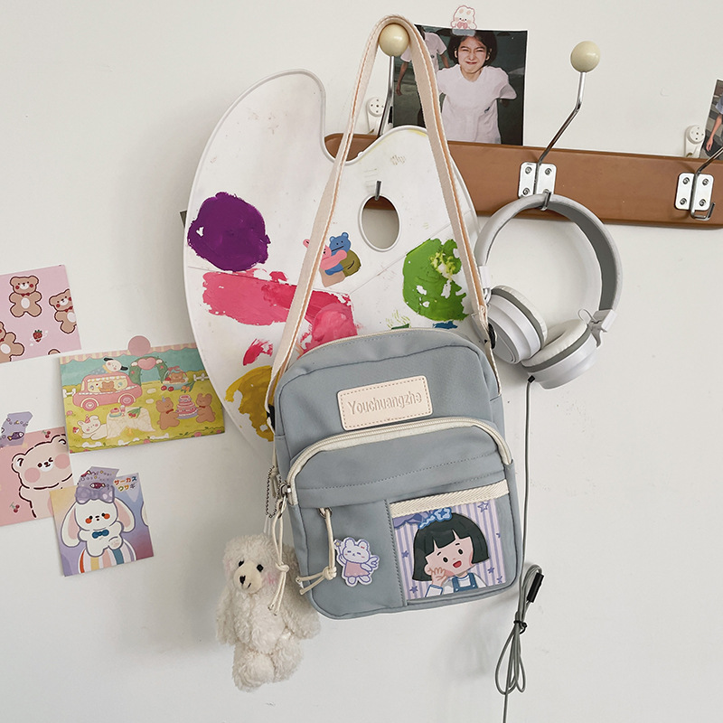 블루 보내기 배지 카드 곰